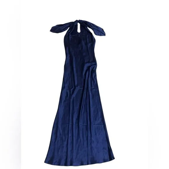 NWT AMANDA UPRICHARD x REVOLVE Jade navy Silk Crossover Halter Maxi Dress  medium is available for purchase on au PAY Market - Imported Goods Online  Store Co.Ltd. | au PAY Market -